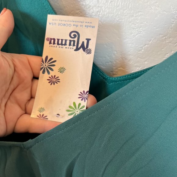 Show Me Your Mumu Hutch Green Kendall Maxi Dress NEW Size X-Small NWT - Picture 8 of 13